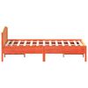 vidaXL Sengeramme uten madrass voksbrun 140x190 cm heltre furu