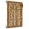vidaXL Hageport 85x125 cm cortenst&aring;l bambusdesign
