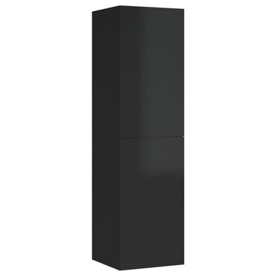 vidaXL TV-benker 2 stk høyglans svart 30,5x30x110 cm sponplate