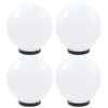vidaXL LED-kulelamper 4 stk sf&aelig;risk 25 cm PMMA