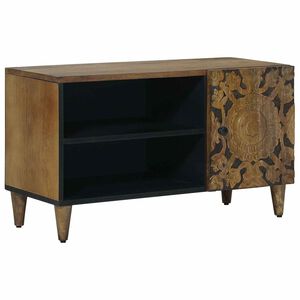 vidaXL TV-skap med hylle Brun 80 x 31,5 x 46 cm Massiv mango tre