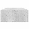 vidaXL Veggmonterte skuffehyller 2 stk betonggrå 60x23,5x10 cm MDF