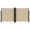vidaXL Uttrekkbar sidemarkise beige 120x1200 cm