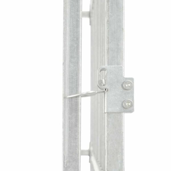 vidaXL Utendørs hundegård galvanisert stål 760x760x185 cm