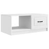 vidaXL Kaffebord Hvit 90 x 50 x 37 cm Konstruert tre
