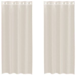 vidaXL Voilegardiner med grommets 2 stk krem 140x245 cm