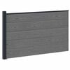 vidaXL Gjerdeplate WPC og Aluminium Gr&aring;