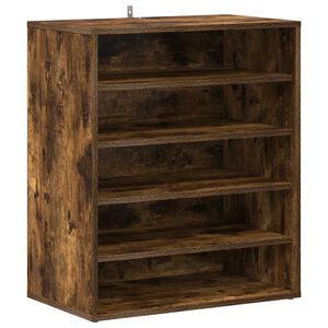 vidaXL Skohylle r&oslash;kt eik 60x35x70 cm konstruert tre