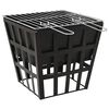 vidaXL 2-i-1 b&aring;lfat og grill 34x34x48 cm st&aring;l