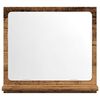 vidaXL Baderomshylle med speil gammelt tre 40x11x37 cm konstruert tre