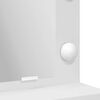 vidaXL Sminkebord med speillys Hvit 79 x 41 x 135 cm Konstruert tre