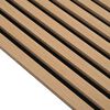 vidaXL akustiske veggpaneler 2 stk lamell 60,5x60 cm eikefiner