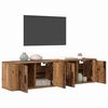 vidaXL Veggmontert TV-hylle sett 2 pcs Gamle tre 80 x 34,5 x 40 cm