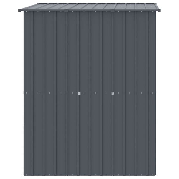 vidaXL Hundehus med tak antrasitt 165x153x181 cm galvanisert st&aring;l