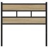 vidaXL Utskiftbar sengegavl sonoma eik 80 cm jern og konstruert tre