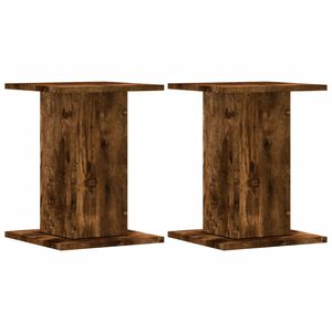 vidaXL H&oslash;yttalerstativ 2 stk r&oslash;kt eik 30x30x40 cm konstruert tre