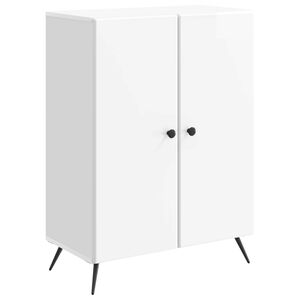 vidaXL Serviesskap H&oslash;gglans hvit 66 x 34,5 x 90 cm Konstruert tre