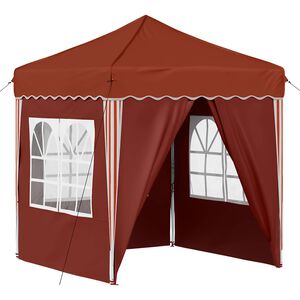 vidaXL Pop-up Festtelt Terrakotta 195 x 195 x 245 cm Oxford Stoff