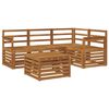 vidaXL Utend&oslash;rs sofa-sett 5 pcs Naturlig Solid akasietre