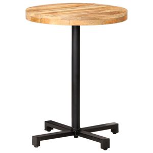 vidaXL Bistrobord rundt &Oslash;60x75 cm grovt mangotre