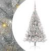 vidaXL Kunstig Forh&aring;ndsopplyst Juletre med 150 LED s&oslash;lv 120 cm PET