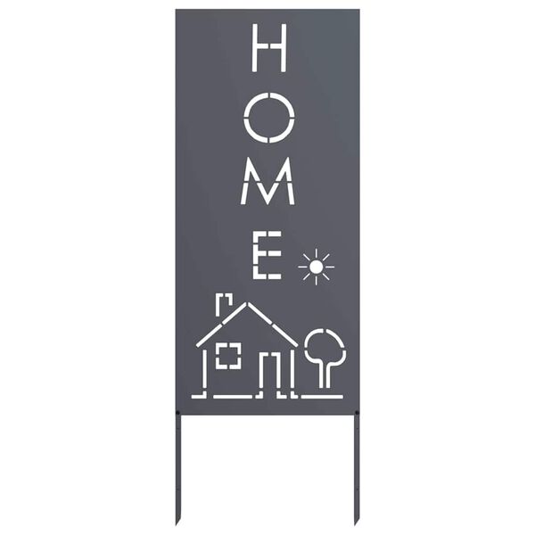 vidaXL Hageprivat skjerm Fretwork Antrasitt 50 x 140 cm Kaldvalsest&aring;l