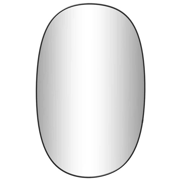 vidaXL Veggspeil svart 80x50 cm