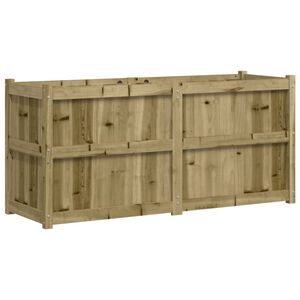 vidaXL Hageplantekasse 150x50x70 cm impregnert furu