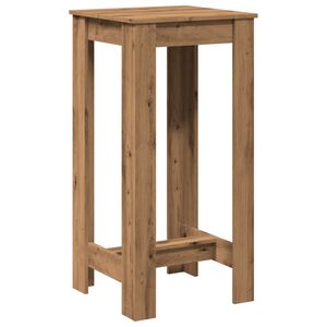 vidaXL Barbord artisan eik 51x50x103,5 cm konstruert tre