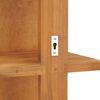 vidaXL Veggspeil med hyller 30x30x120 cm heltre teak