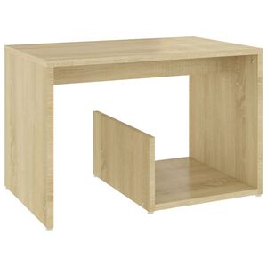 vidaXL Sidebord sonoma eik 59x36x38 cm konstruert tre