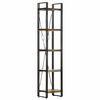 vidaXL Bokhylle 5 etasjer 40x30x180 cm gjenvunnet heltre