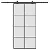 vidaXL Skyved&oslash;r med monteringssett 102,5x205 cm ESG glass og aluminium