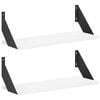 vidaXL Vegghyller 2 stk. Hvit 50 x 20 x 17 cm