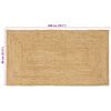 vidaXL Områdeteppet Beige 80 x 200 cm Jute
