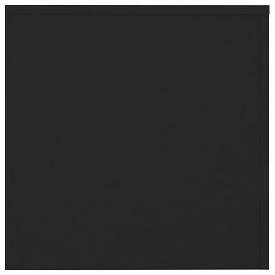 vidaXL Sidebord 3 stk svart sponplate