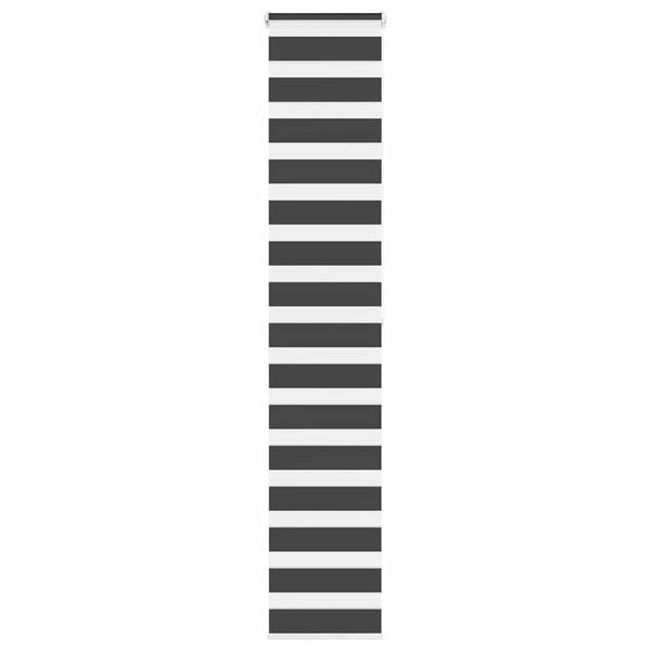 vidaXL Sebragardin svart 50x200 cm stoff bredde 45,9 cm polyester