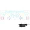 vidaXL Jule Stjerne 432 LED-lys Flerfarget 182 x 58 cm PVC
