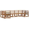 vidaXL Utend&oslash;rs sofa-sett 7 pcs Naturlig Solid akasietre
