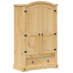 vidaXL Garderobe &laquo;Corona&raquo; 101x52x170 cm heltre furu