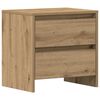 vidaXL Nattbordskap 2 pcs Artisan Eik 45 x 34 x 44,5 cm Konstruert tre