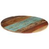 vidaXL Rund bordplate 60 cm 15-16 mm gjenvunnet heltre