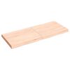 vidaXL Bordplate 120x50x(2-6) cm ubehandlet heltre eik naturlig kant