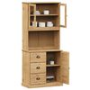 vidaXL Highboard VIGO 78x40x175 cm heltre furu