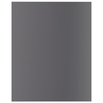 vidaXL Hylleplater 8 stk høyglans grå 40x50x1,5 cm sponplate