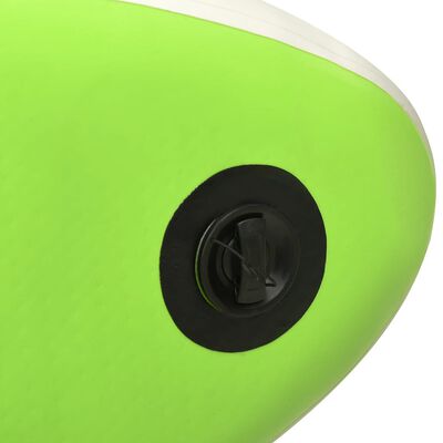 vidaXL Oppblåsbart padlebrettsett 320x76x15 cm grønn