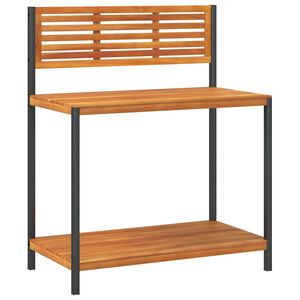 vidaXL Pottebord 90x50x110 cm heltre akasie og st&aring;l