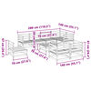 vidaXL Hagesofasett 9 deler impregnert furu