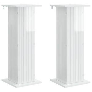 vidaXL Planteholder 2 stk. H&oslash;gglans hvit 30,5 x 30 x 80,5 cm