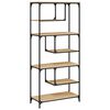 vidaXL Bokhylle sonoma eik 81x36x176 cm konstruert tre